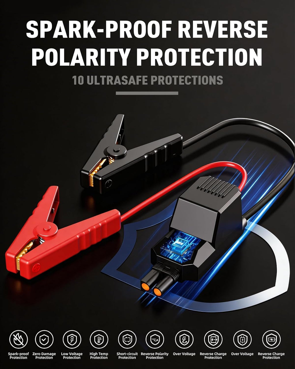 4000A Heavy Duty Jump Starter, 74Wh 12V Portable Truck Battery Booster Jump Box, Car Jump Starter for 8.0L Gas & 7.0L
