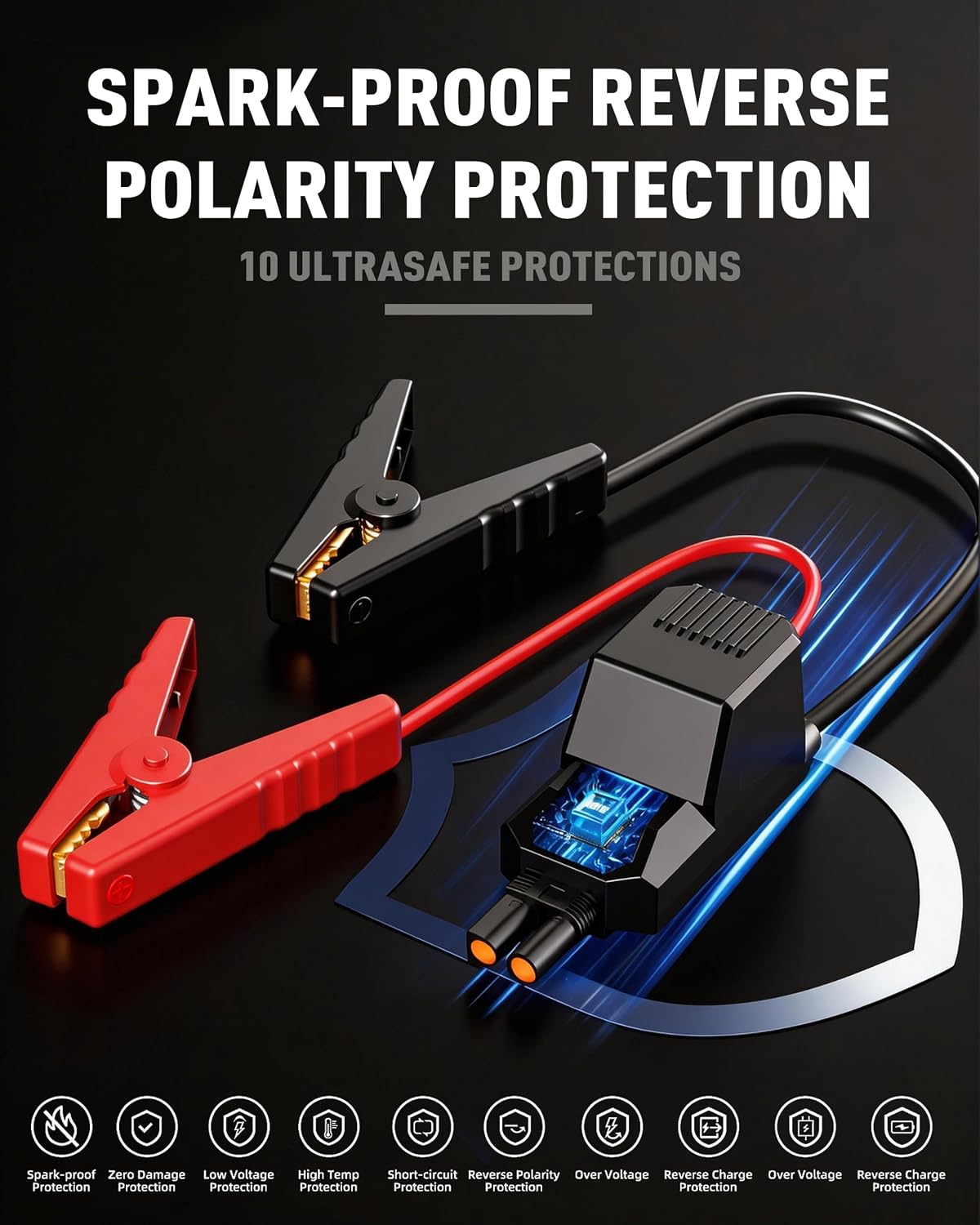 4000A Heavy Duty Jump Starter, 74Wh 12V Portable Truck Battery Booster Jump Box, Car Jump Starter for 8.0L Gas & 7.0L