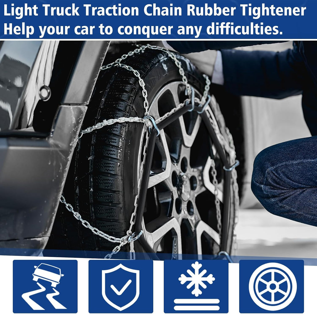 4 Pcs Light Truck Traction Chain Rubber Tightener Grip Light Truck/SUV Tire Tensioner Adjuster Tire Chain Tensioner