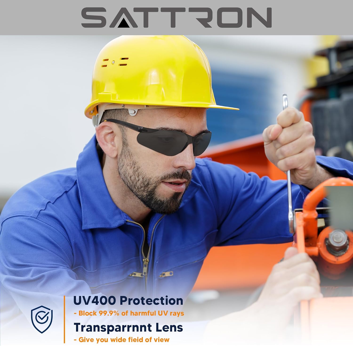 Tinted Safety Glasses Bulk 24 Pack, UV Protective Safety Sunglasses for Men Women, ANSI Z87.1 Scratch & Impact