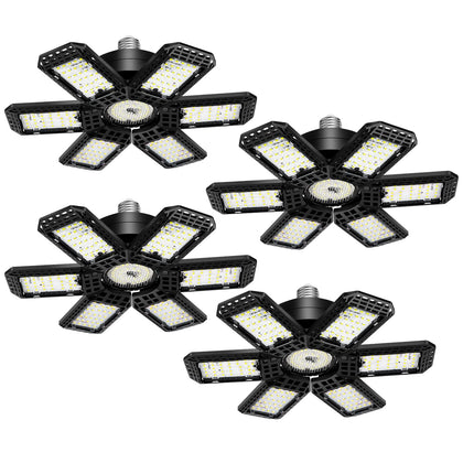 LED Garage Lights 4 Pack, Garage Lights Ceiling LED 28000LM 6500K