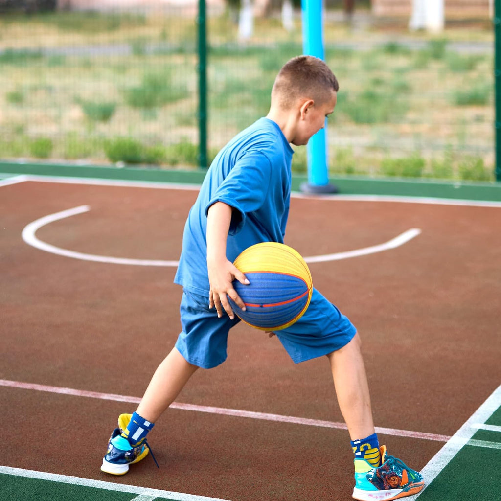 Boys Basketball Athletic Shorts with Pockets | Elastic Waistband, Quick Dry, Moisture Wicking, Active Performance