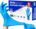 Medical Exam Glove, Gloves Disposable Latex Free, Powder Free | 3-Mil, Blue Nitrile Gloves, Food Safe Gloves, Cooking