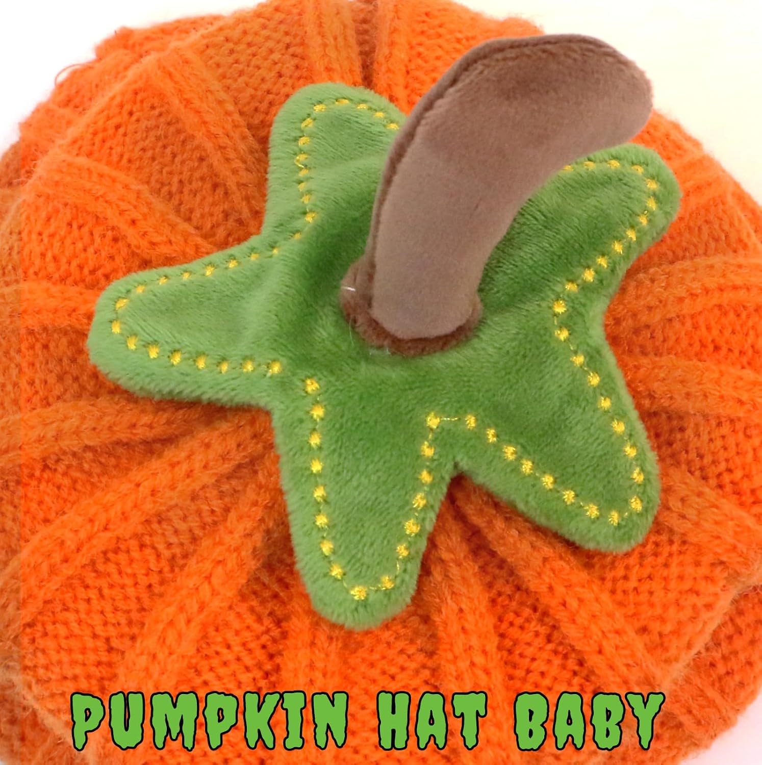 Pumpkin Hat Baby - Halloween Beanie Pumpkin Costume, Winter Knitted Beanie Hats for Infant, Kids, Toddler & Newborn