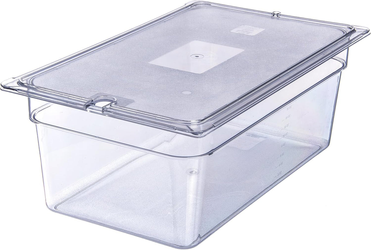 Carlisle StorPlus Polycarbonate Food Pan, Full Size, 25.9 Qt, 1 Ct, Clear
