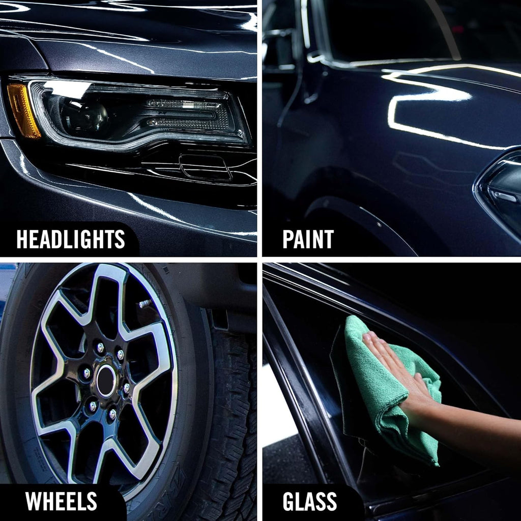 Hybrid Solutions Ceramic 3-in-1 Car Detailer, Waterless Car Wash, Long-lasting HydrophobicWax Protection and High