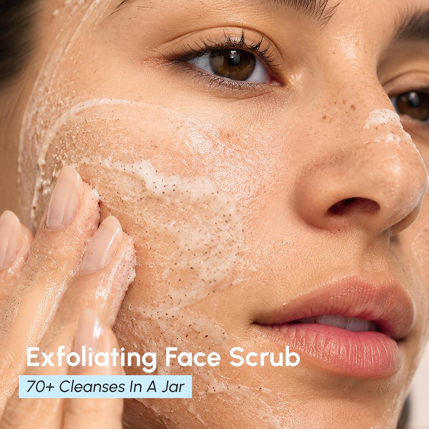 Face Exfoliator – Microdermabrasion Facial Scrub & Exfoliating Face Wash for Women – Collagen & Glycolic Acid –