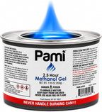 Pami Chafing Fuel Cans - Chafing Dish Fuel Cans with 2.5-Hour Burn Time, Methanol Fuel Gel Cans for Food Warmer
