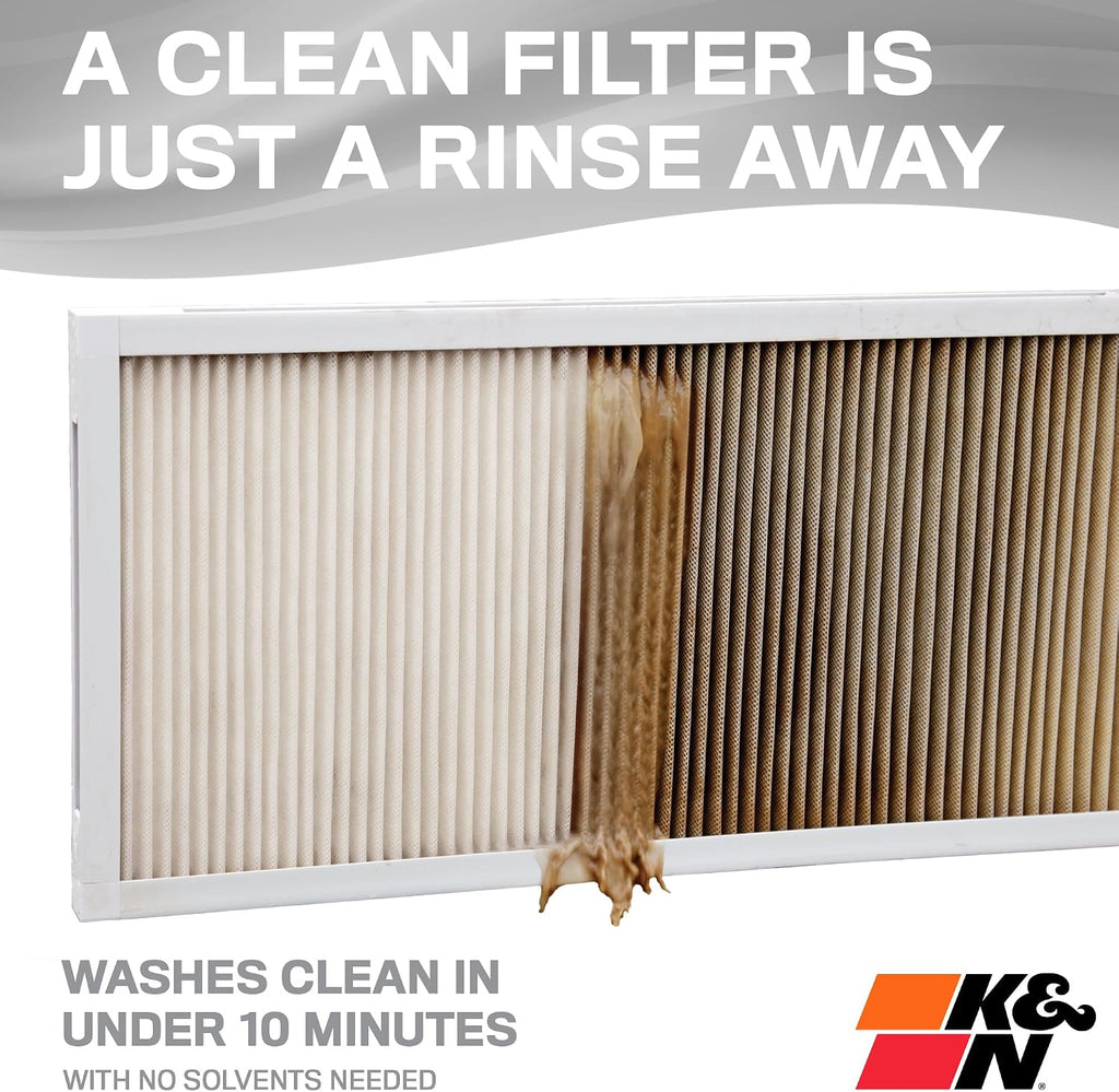 20X25X1 HVAC Furnace Air Filter, Lasts a Lifetime, Washable, Merv 8, the Last HVAC Filter You Will Ever Buy, Breathe