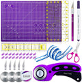 Rotary Cutter Set,Sewing Quilting Supplies,45mm Fabric Cutters,A3 Cutting Mat for Sewing,Acrylic