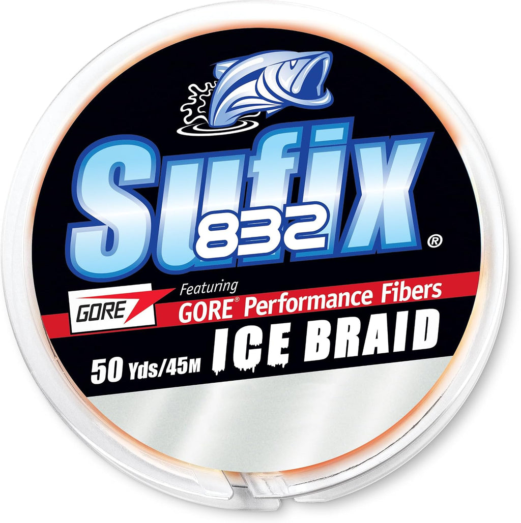 Advanced 832 Ice Braid Fishing Line, High-Strength, Low-Stretch Ice Fishing Braid for Extreme Cold Durability, 50