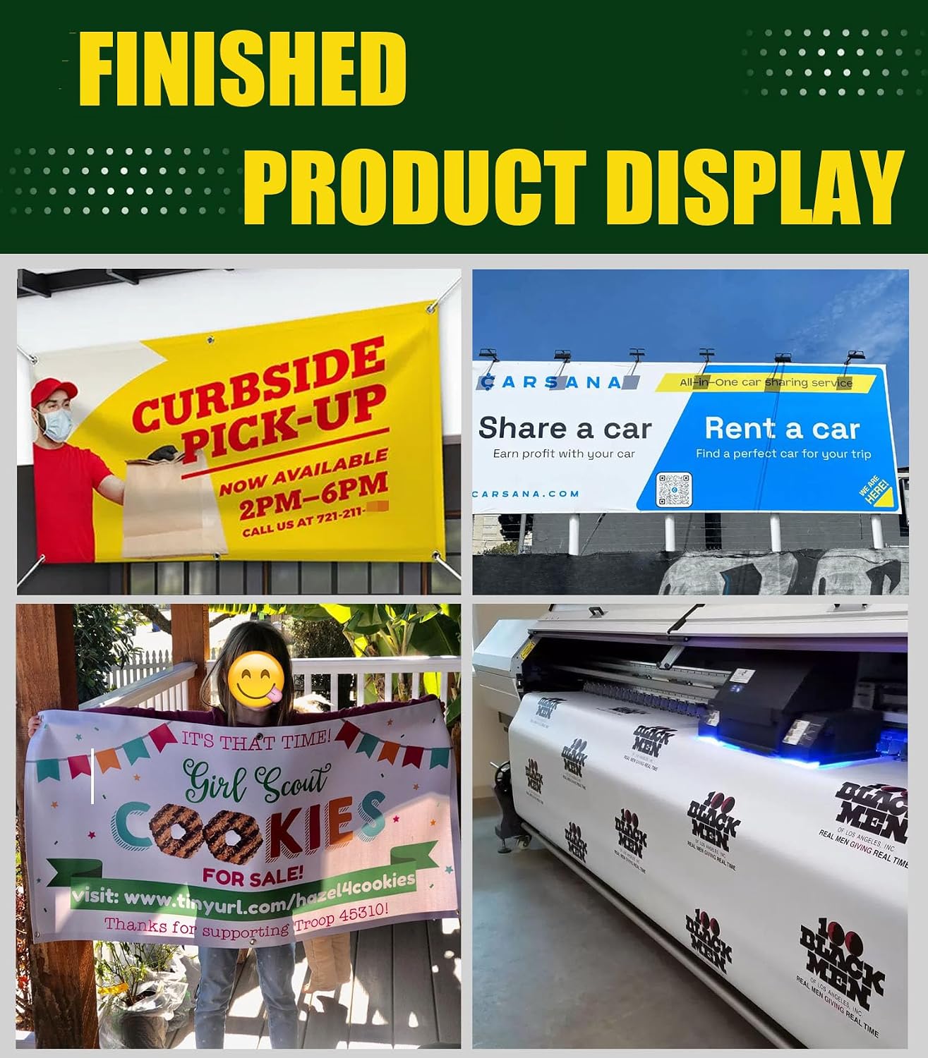 Custom Banner 3ft x 5ft Vinyl Banner Custom Backdrop - Full Color 13 Oz Sign - Personalized Banners with