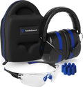 Shooting Ear & Eye Protection Kit, Combined NRR 38 | Every option stores in a hard clip-on case. You get anti-fog