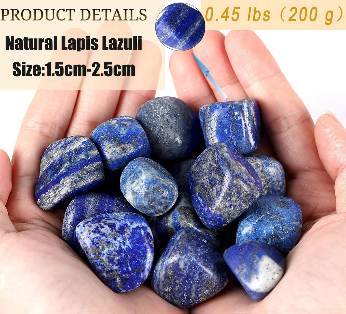 Lapis Lazuli Healing Crystals Stones Set