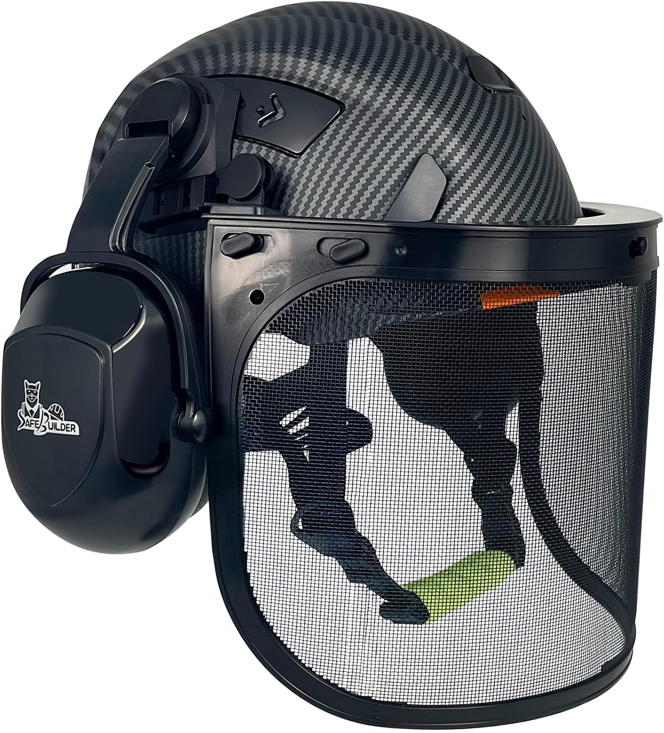 CR99 Forestry Safety Helmet Class C Hard Hats 3 In1 Chainsaw Arborist Helmet with Mesh Face Shield Ear Muffs Hearing