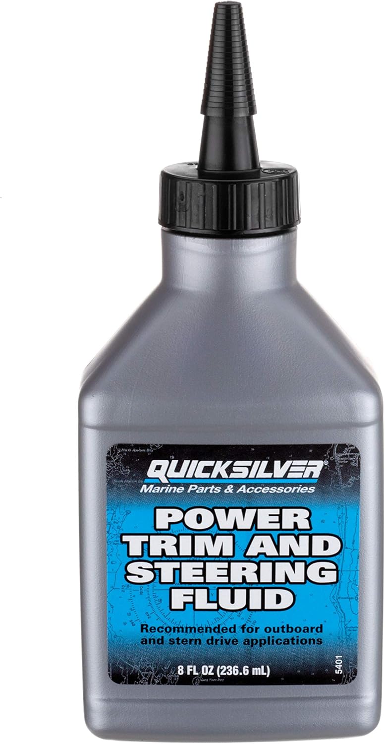 Quicksilver 858074Q01 Power Trim and Steering Fluid - 8 Oz. Bottle