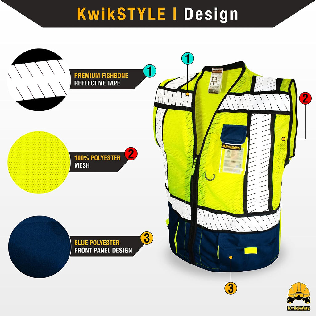 SHERIFF & SPECIALIST Safety Vest Class 2 ANSI OSHA Hi Vis Vest