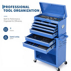 8-Drawer Rolling Tool Chest with Lock &Wheels 2-in-1 Large Toolbox