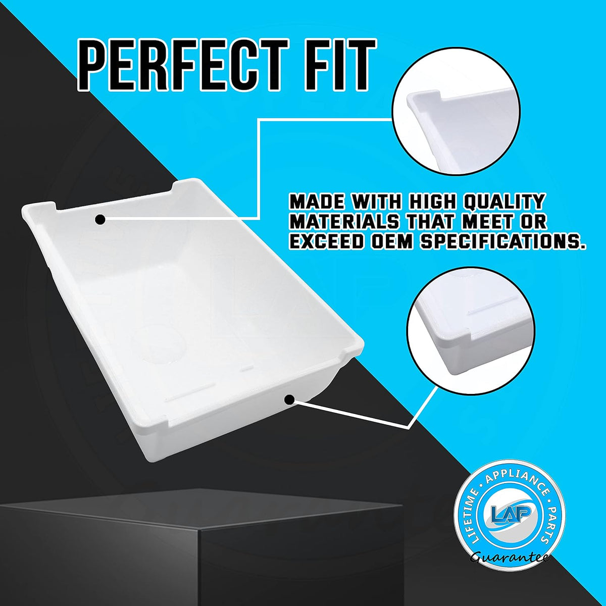 Upgraded Lifetime Appliance DA61-05300A Ice Cube Container Bucket Tray Compatible with Samsung Refrigerator