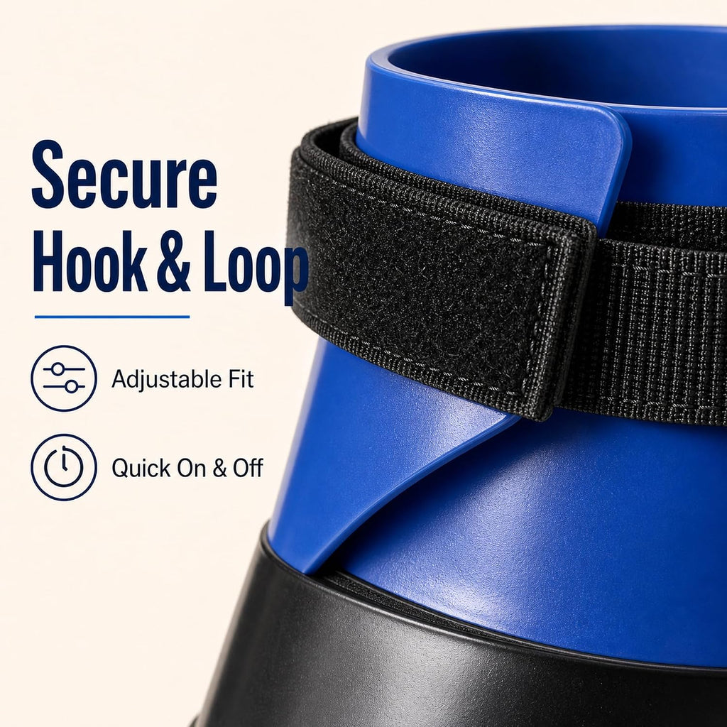 Rubber Medical Hoof Boot, Royal Blue