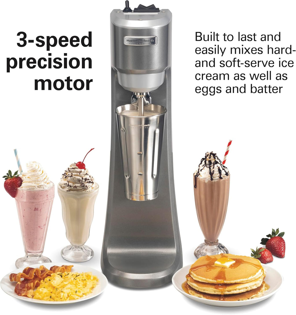 HMD200R Single-Spindle Drink Mixer, 3 Speed Universal Motor, Hands-Free Operation, NSF Certified