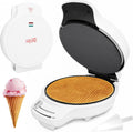 Ice Cream Cones Maker, Waffle Cone Maker Machine with Browning Control, 1200W Double Side Even Heating, 7.5" Nonstick