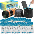 25 Portable Toilet Bags with 25 Poo Gels, 8 Gallon Leak-Proof Camping Toilet Waste Bags – Absorbent Gel Value Pack