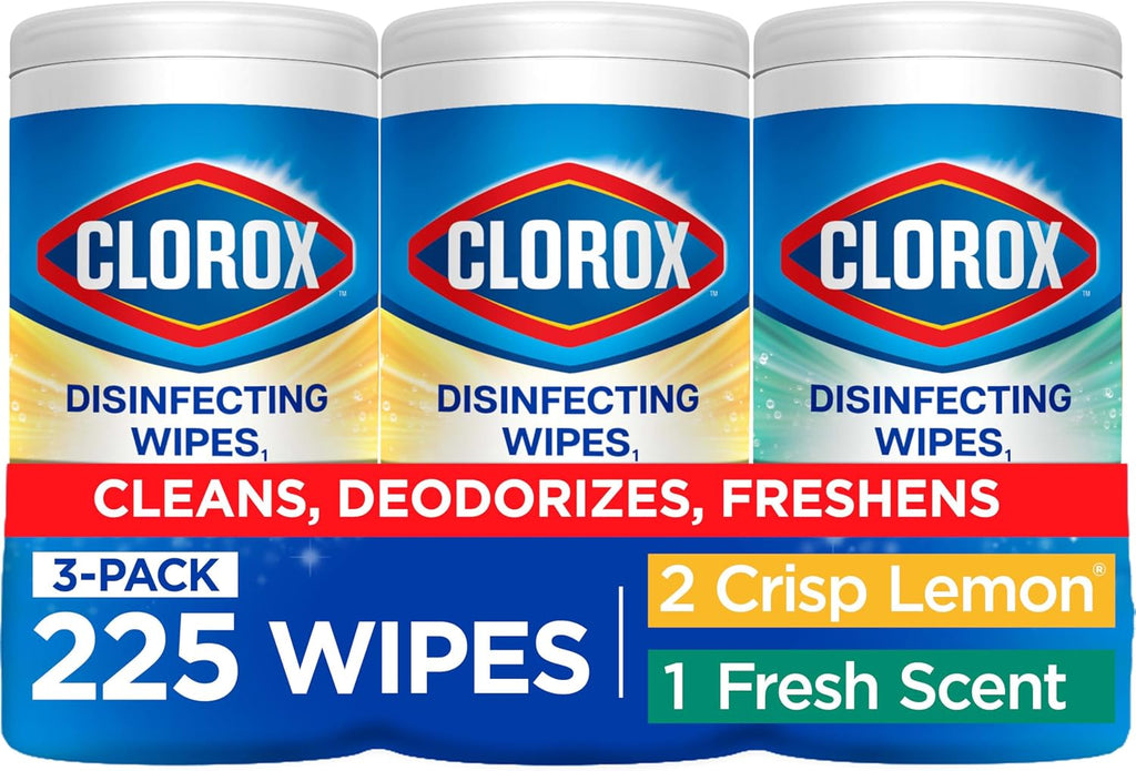 Value Pack, Cleaning Wipes, 75 Count Each, Pack of 3 (Package May Vary)