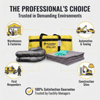 FlashDry Portable Universal Spill Kit Bag, Hazardous Clean Up Kit - 2 Kits
