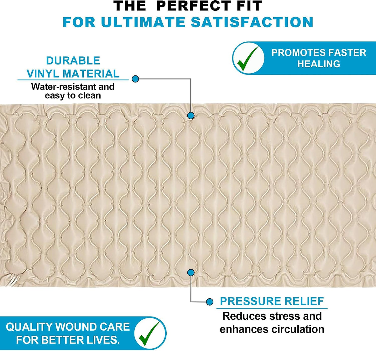 Premium Alternating Air Pressure Mattress Pad with Quiet Pump