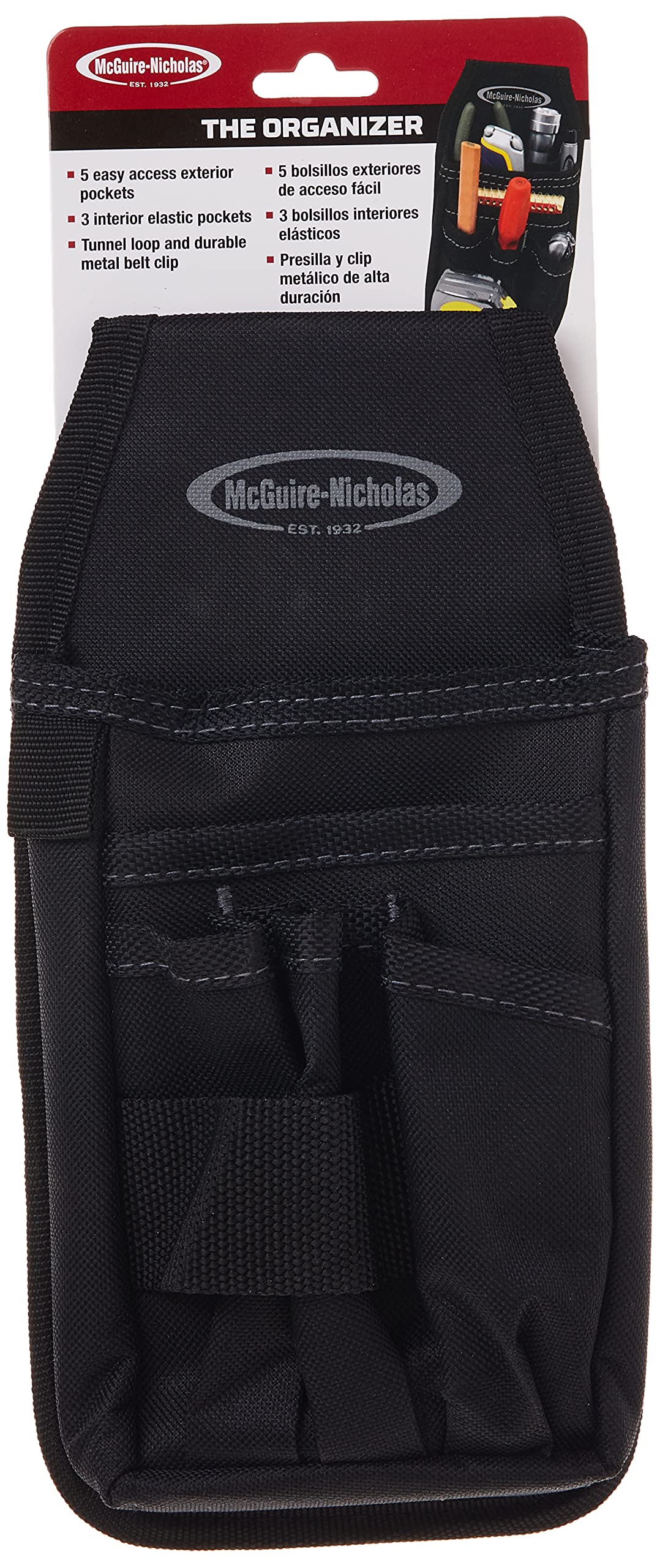 Mini Organizer | Mini Nylon Organizer Pocket Attachment for Tool Belt | Durable and Compact Tool Holder