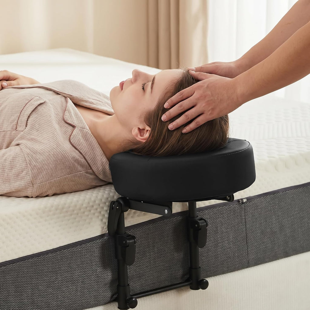 Massage Headrest for Bed,Adjustable Home Massage Face Cradle, No-Tools Assembly Massage Table Kit, Portable Face Down