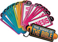 Bible Study Guide Cards, 12 Pack Bundle | Complete Bible Flash Cards Set, Scripture Memory Verses, Color Coded