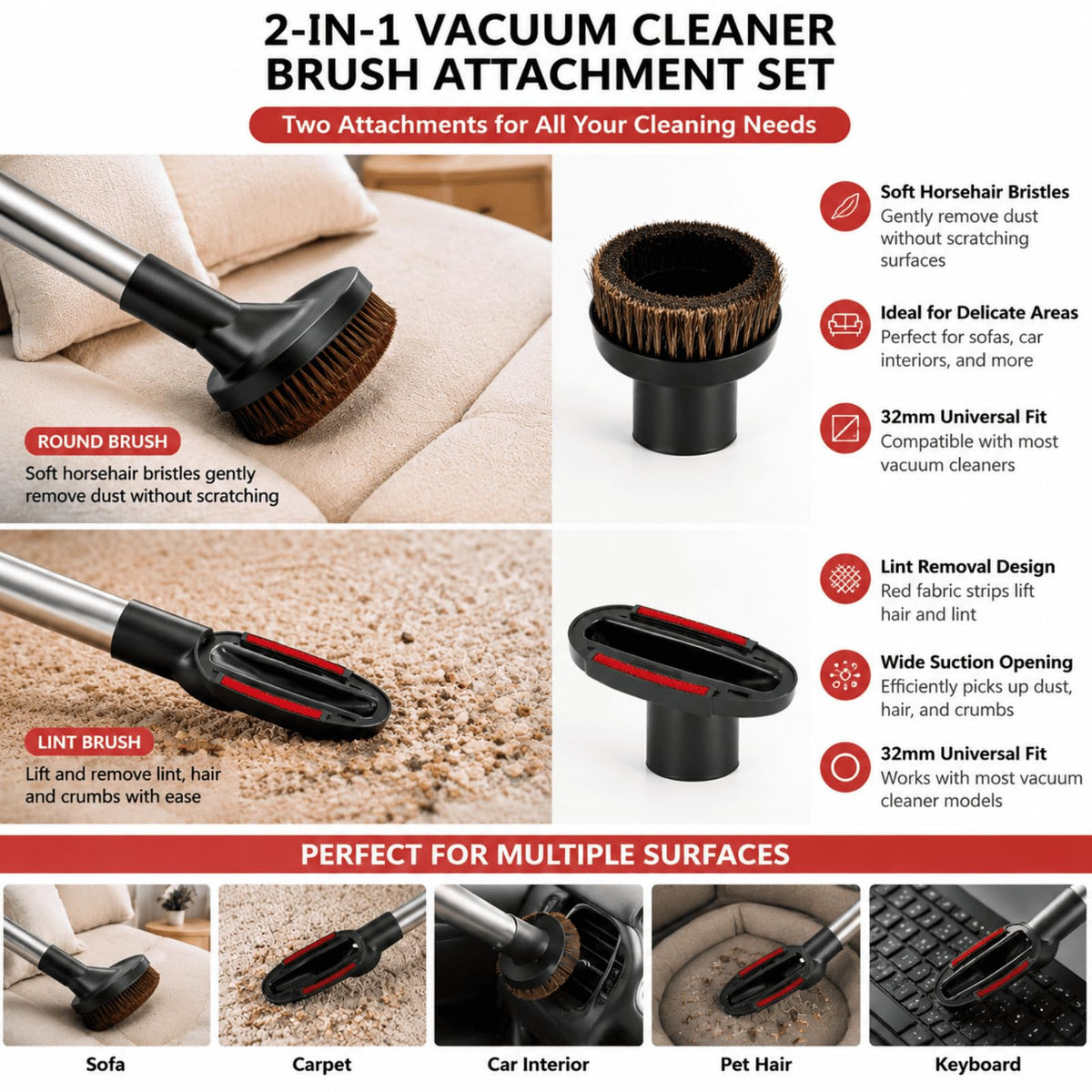 Vacuum Cleaner Accessories Compatible with Nilfisk Alto Series