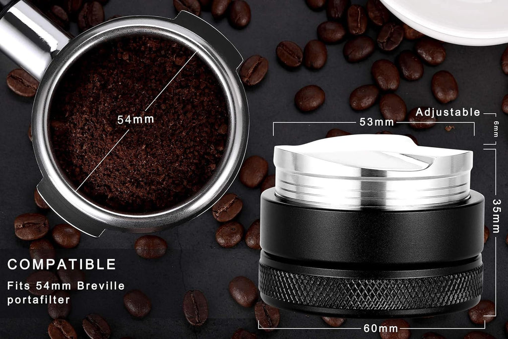 53mm Coffee Distributor, Espresso Distribution Tool, Coffee Leveler Compatible with Breville 54mm Portafilter