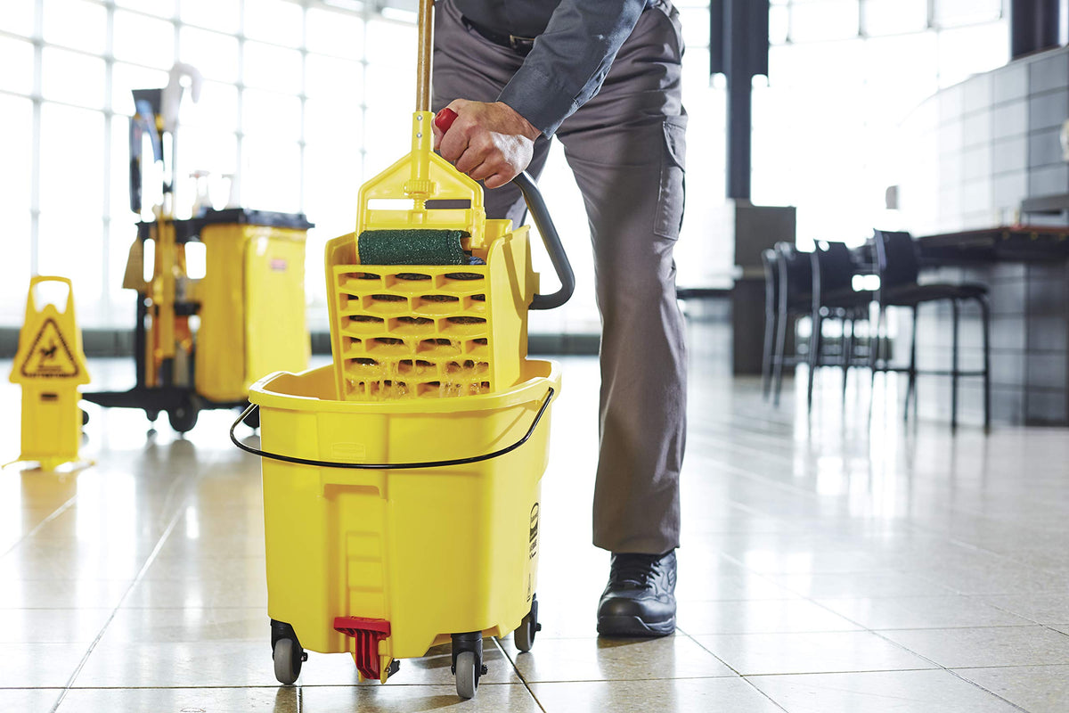 WaveBrake 35QT Side-Press Mop Bucket 2.0