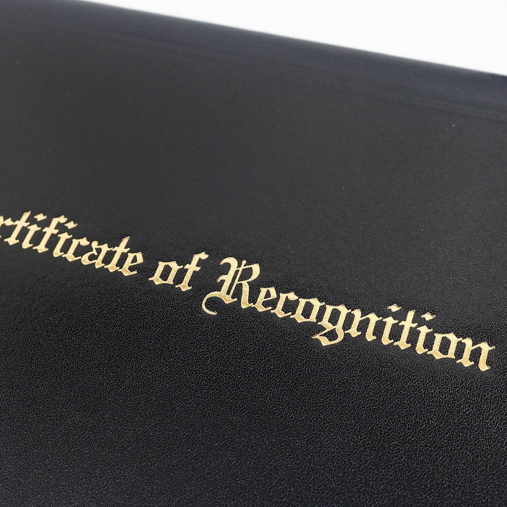 Recognition Certificate Holder 8.5x11 Padded Awards Certificates Cover Protector with Logol "Certificate of