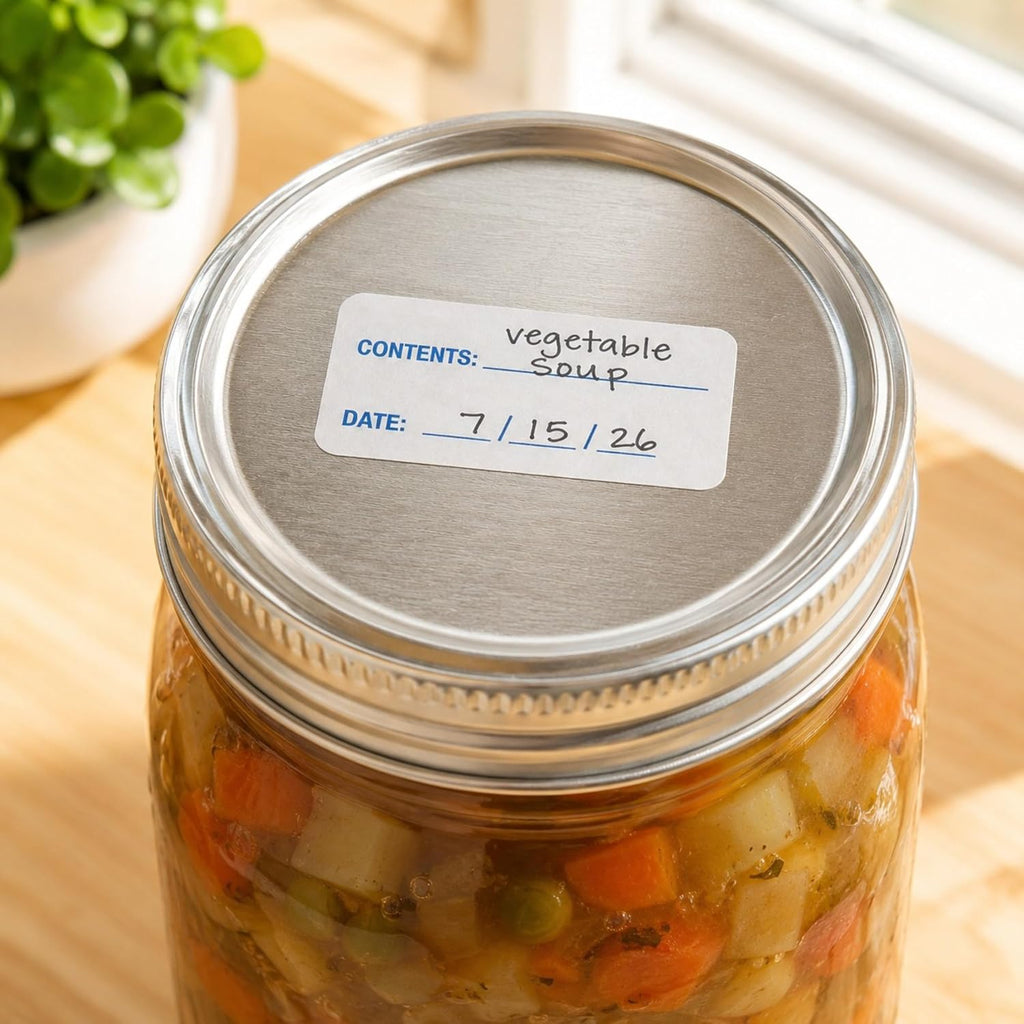 Dissolvable Food Labels, 1 x 2 Inch, 500/Roll
