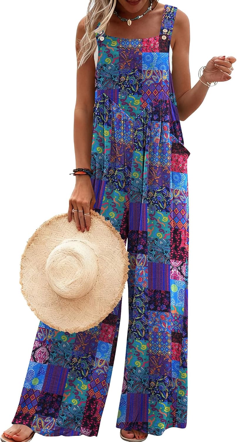 Women's Overalls Boho Summer Jumpsuits Cute Casual Outfits Rompers