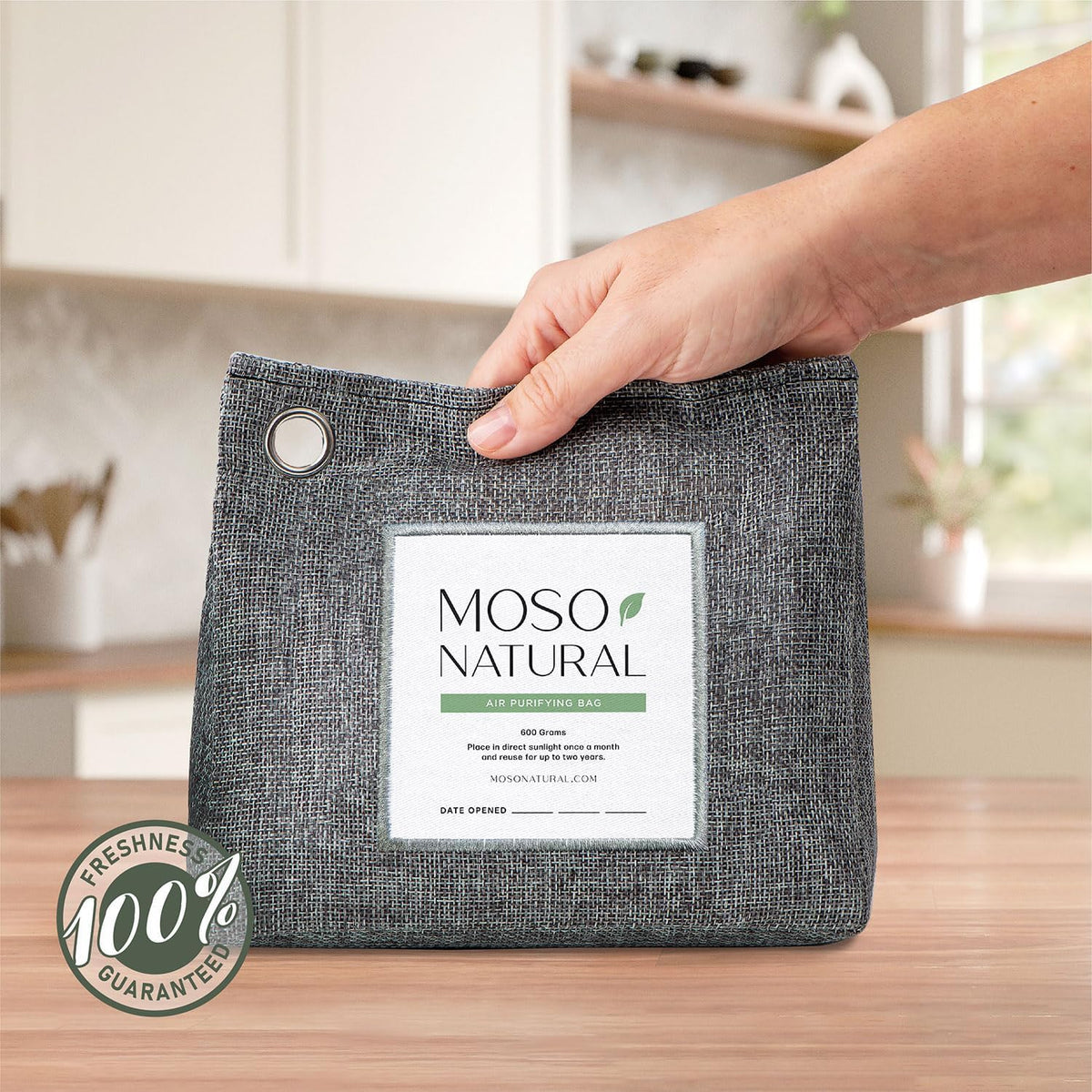 Air Purifying Bag 600g, Premium Charcoal Odor Absorber