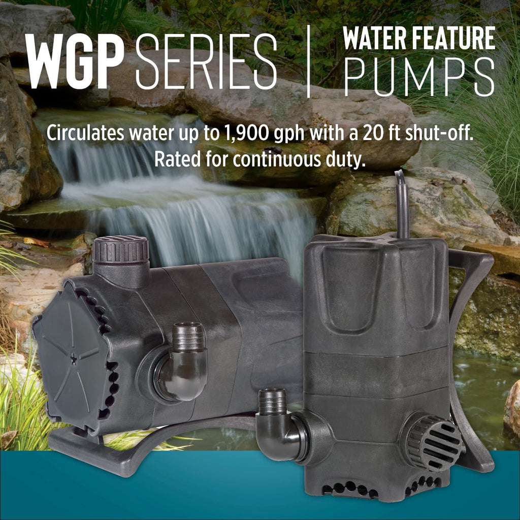 WGP-65-PW 115V, 1900 GPH Dual Discharge Waterfall/Pond Pump