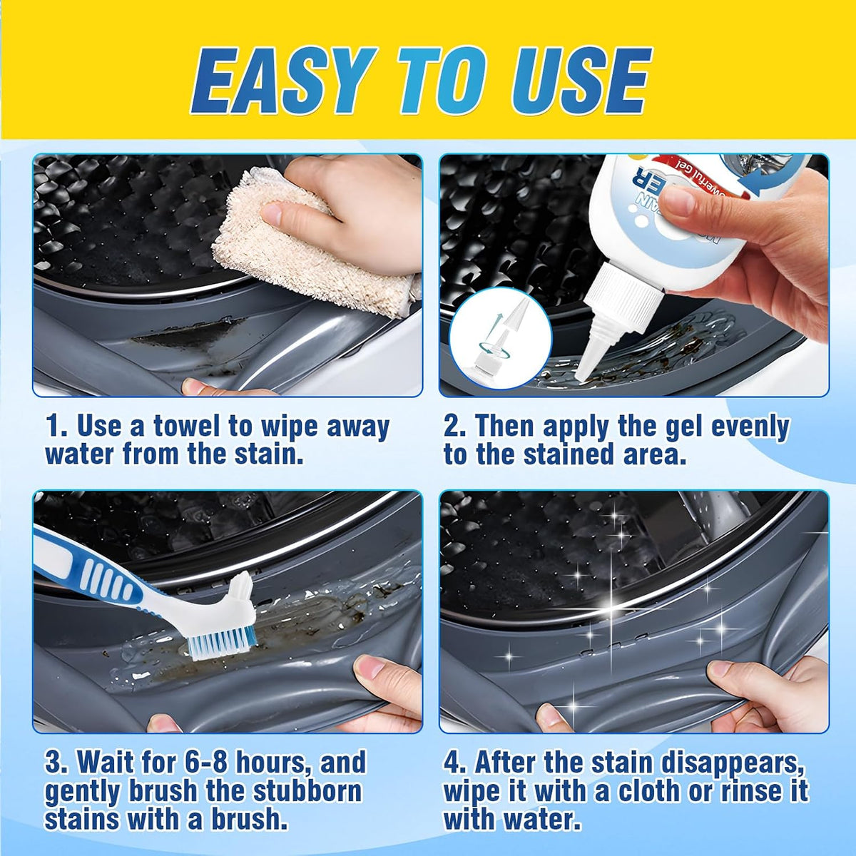 Home Remover Gel, Washing Machine Cleaner for Washing Machine Seal