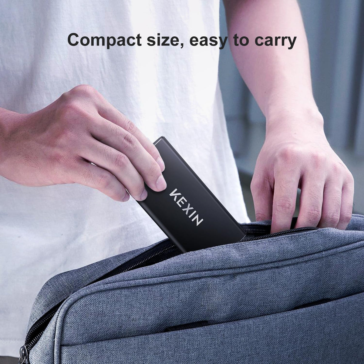 External SSD 1TB External Hard Drive USB C Portable SSD, Up to 500MB/s, USB 3.1 External Solid State Drive 1T for PC