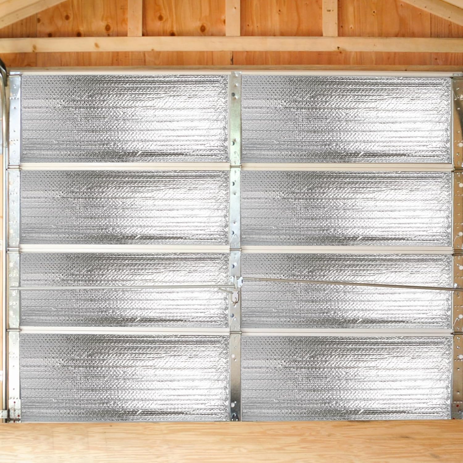 Garage Door Insulation Kit, 8 Pcs 48 x 24 Inch Reflective Aluminum Panels