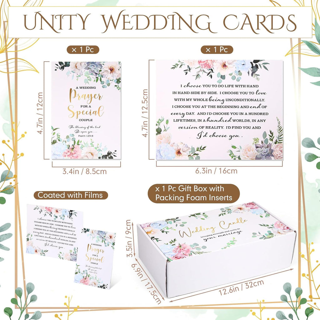 Unity Candles for Wedding Ceremony Set, Classical