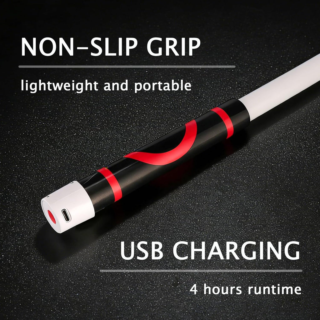 Bendable LED Flashlight Stick, 30'' Rechargeable Flexible LED Work Light, High Lumen and 3 Brightness Modes, Led Work