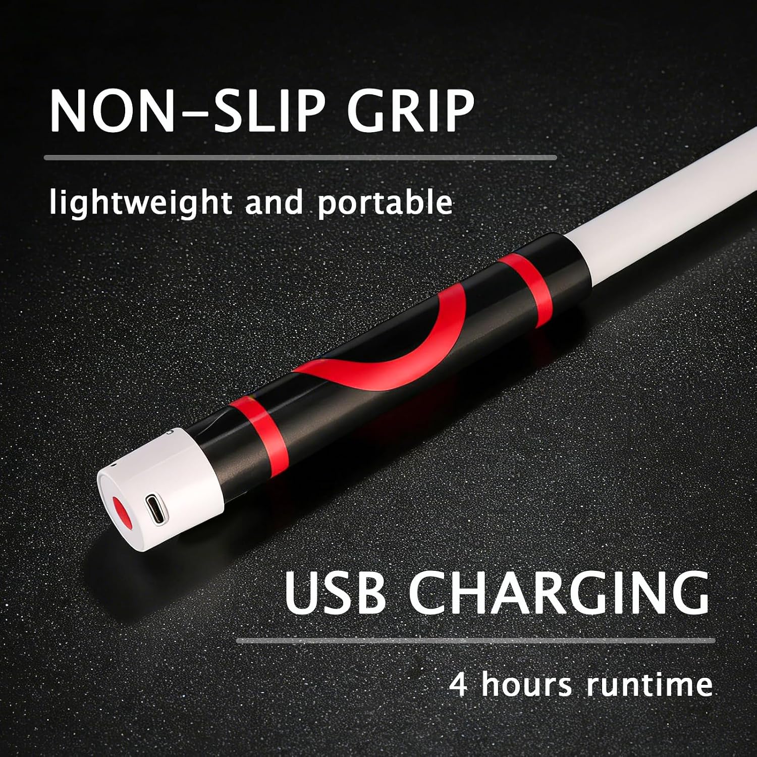 Bendable LED Flashlight Stick, 30'' Rechargeable Flexible LED Work Light, High Lumen and 3 Brightness Modes, Led Work