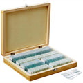 PS100A Prepared Microscope Slide Set, 100 Slides Set A | 100 Prepared Glass Slides for Basic Biological Science