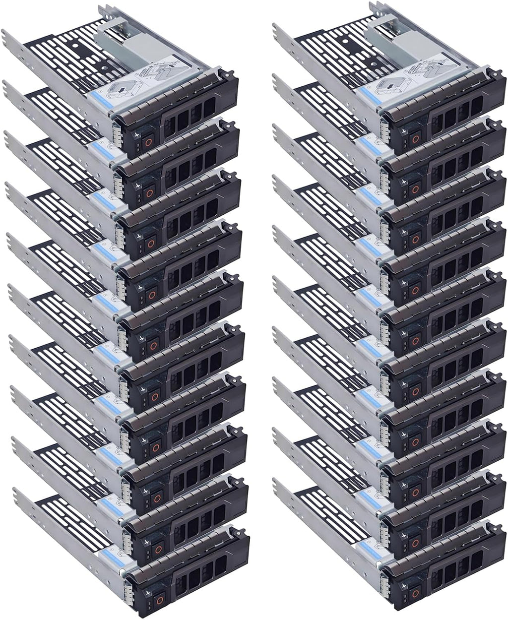 20-Pack 3.5" Hard Drive Tray Caddy with 2.5" Drive Adapter