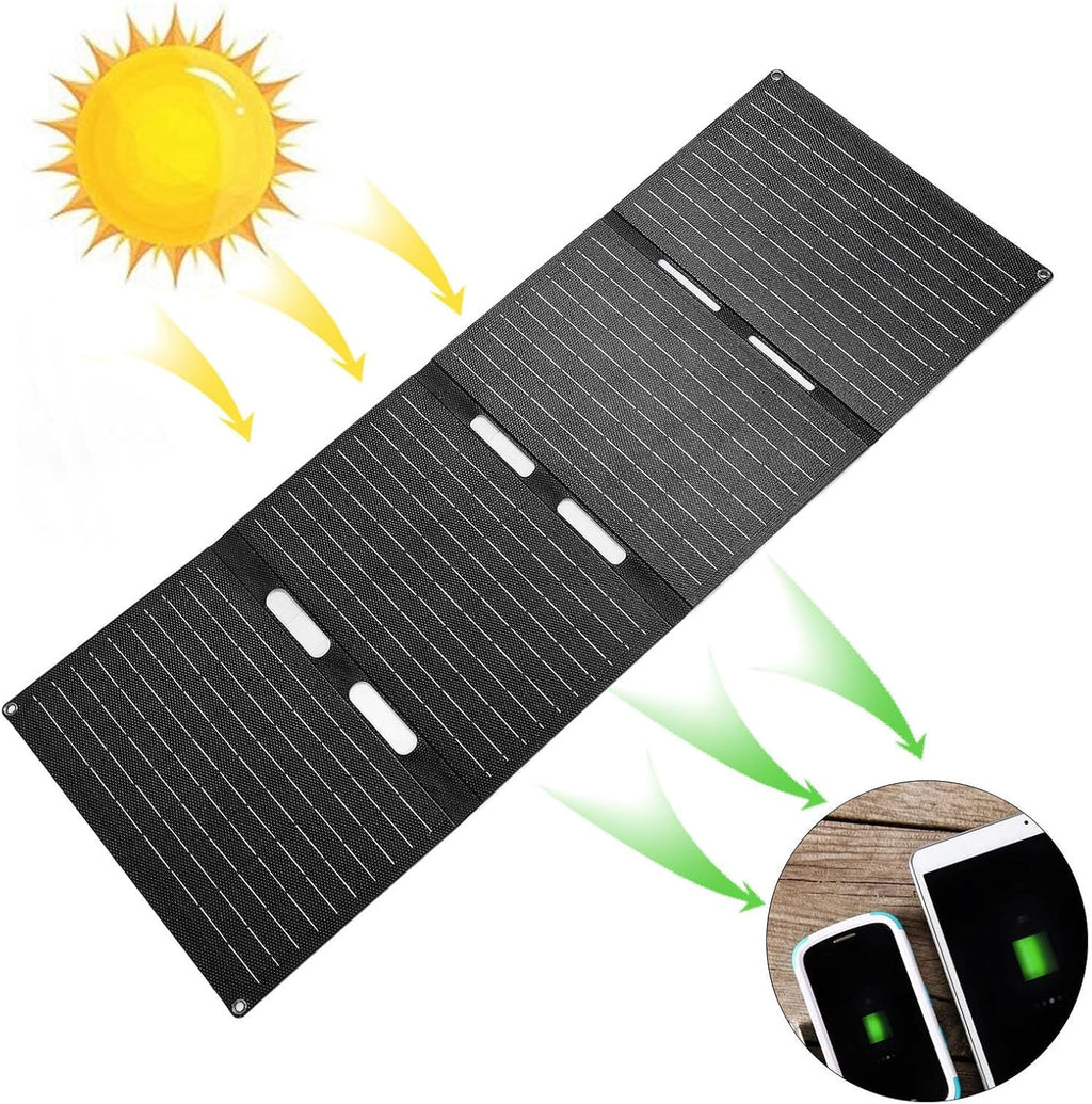 60W Folding Solar – Monocrystalline Silicon Portable Solar Panel with